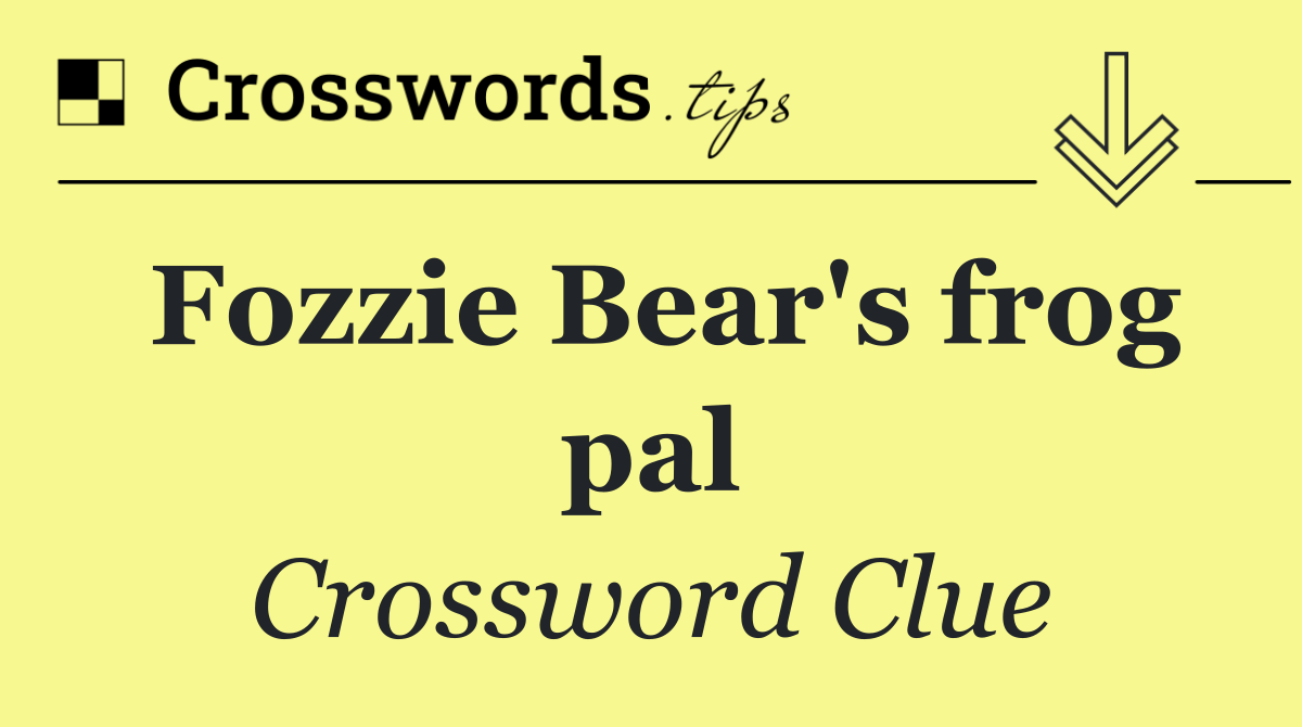 Fozzie Bear's frog pal