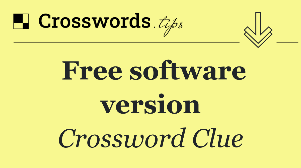 Free software version