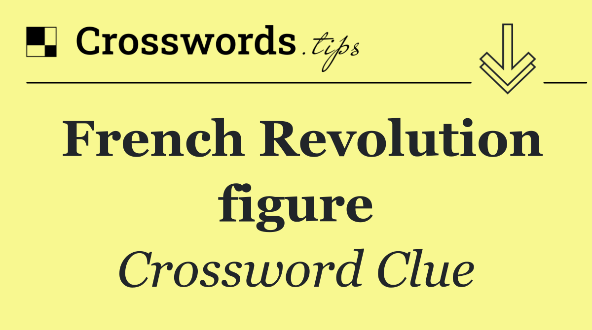 French Revolution figure