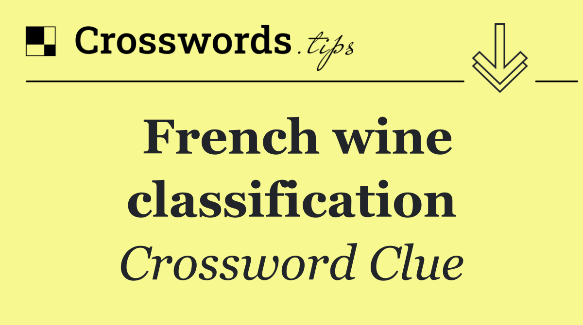 French wine classification