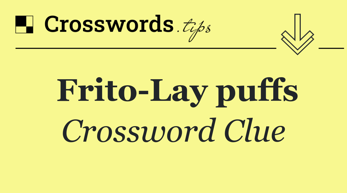 Frito Lay puffs