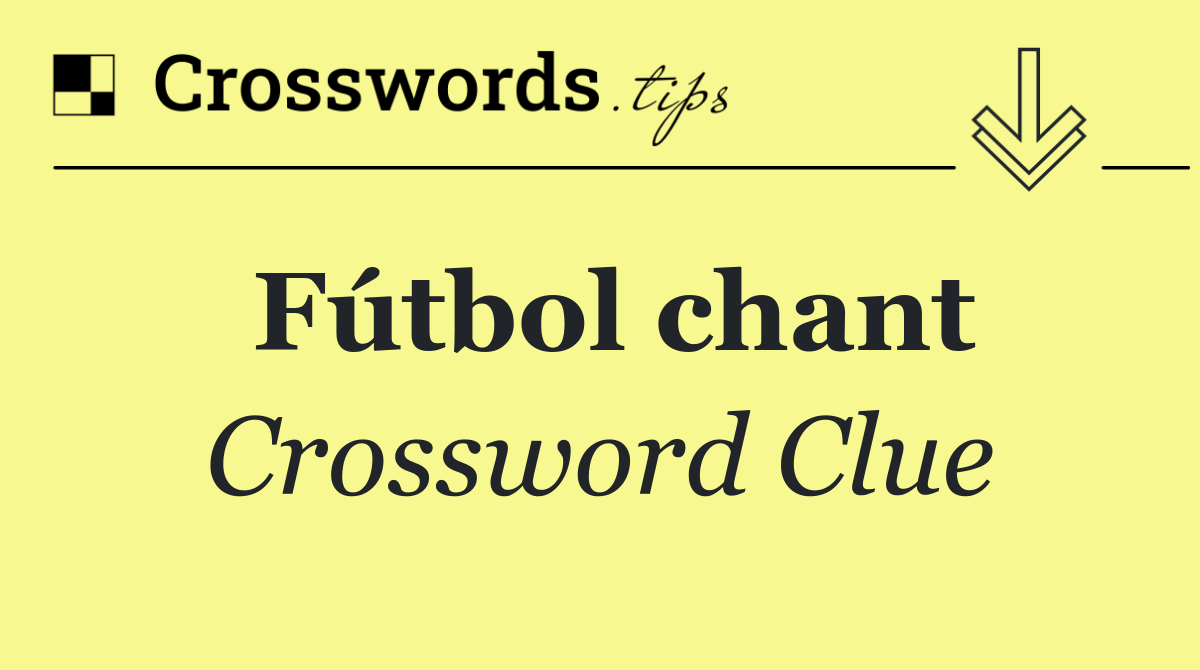 Fútbol chant