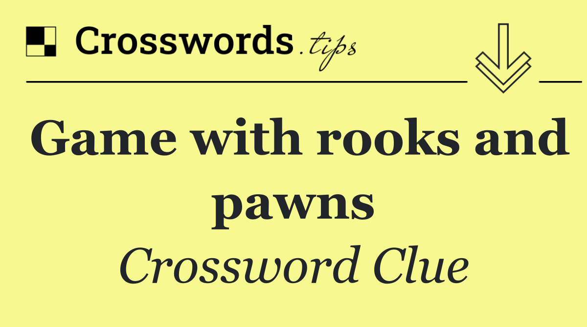 Game with rooks and pawns