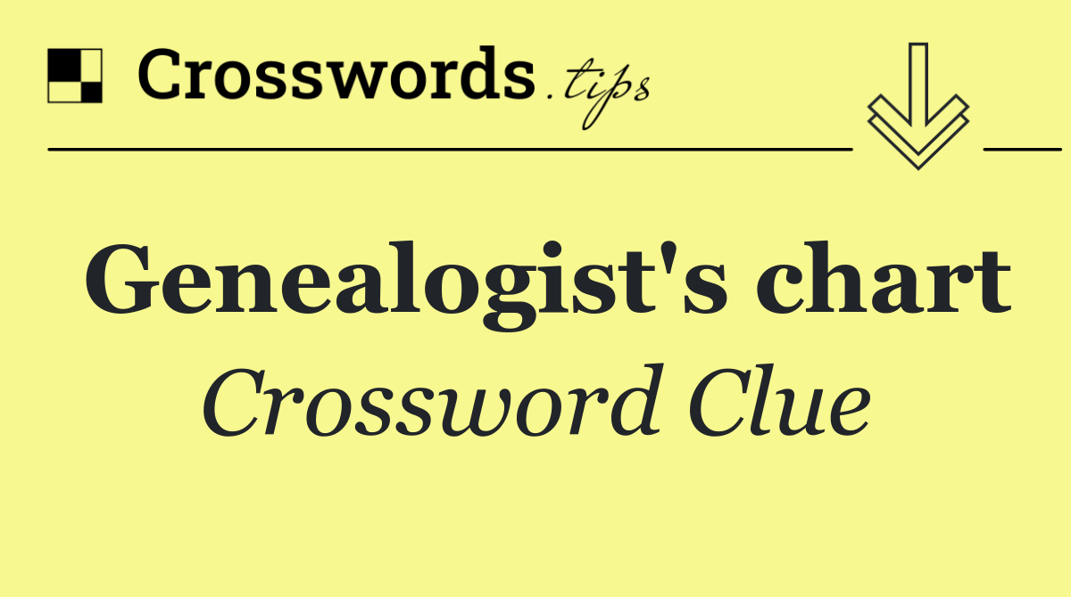 Genealogist's chart