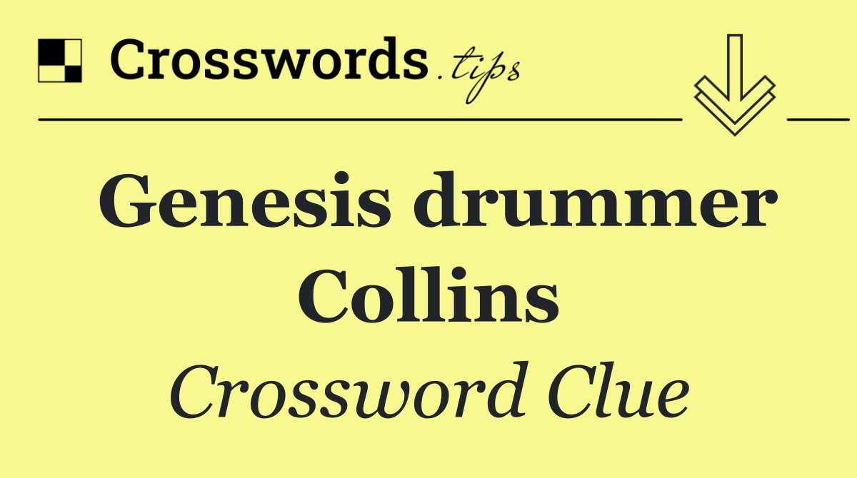 Genesis drummer Collins