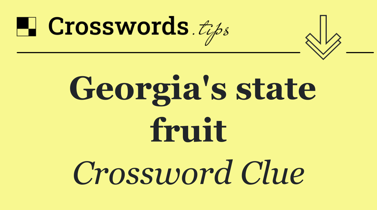 Georgia's state fruit