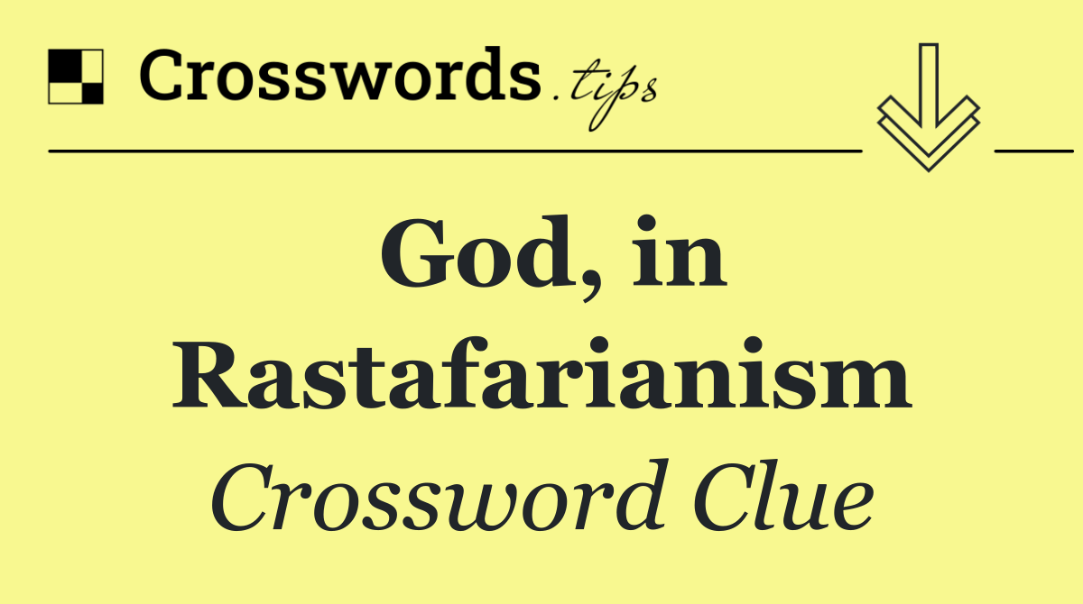 God, in Rastafarianism