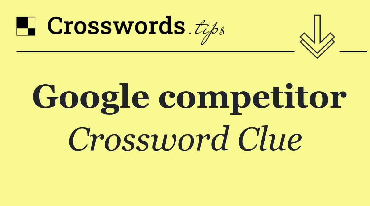 Google competitor