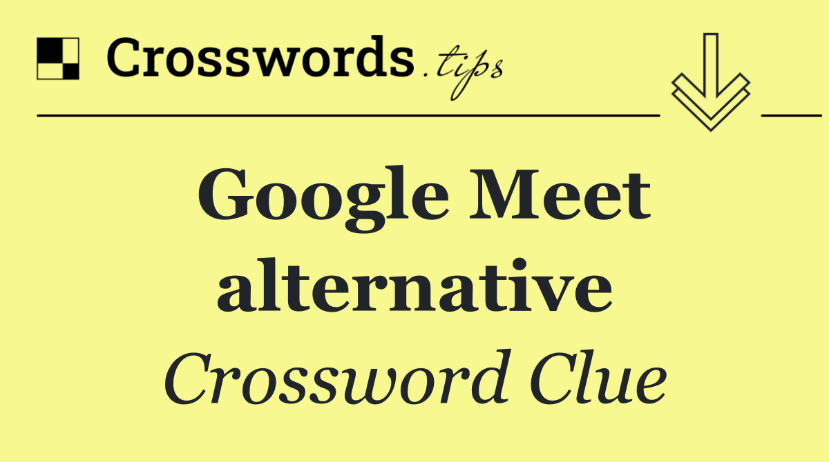 Google Meet alternative