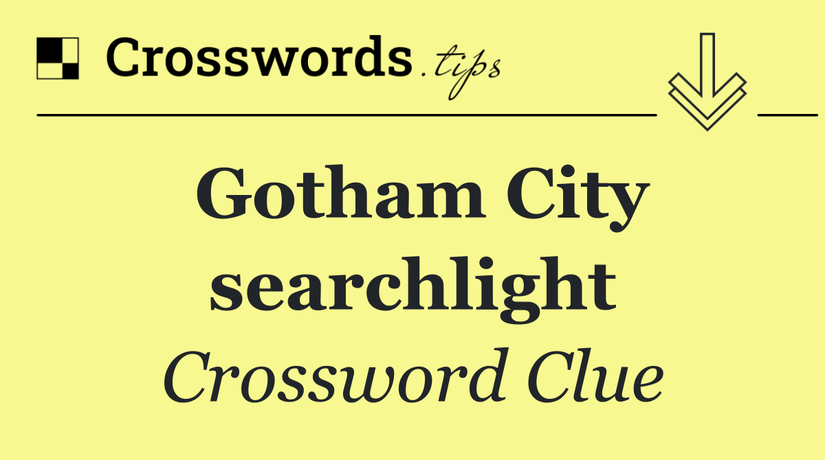 Gotham City searchlight