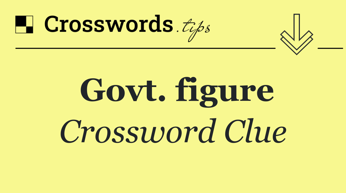 Govt. figure