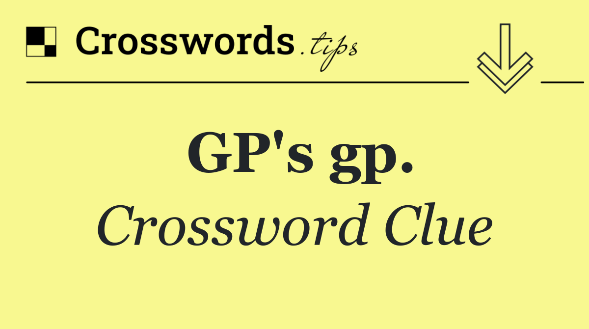GP's gp.