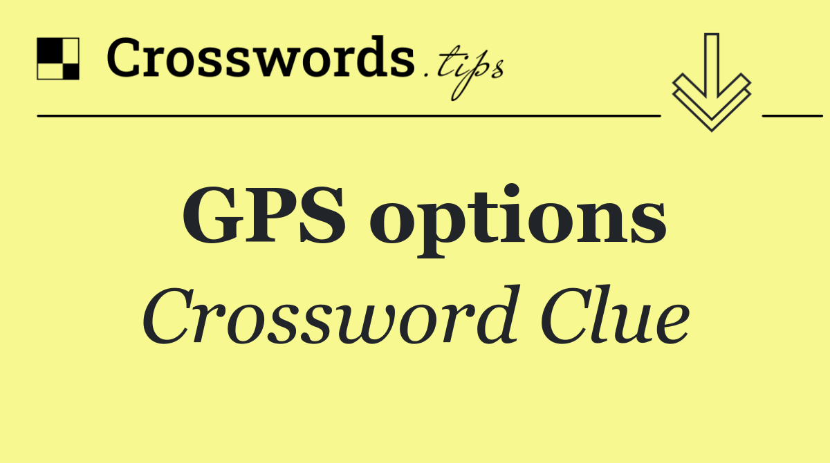 GPS options
