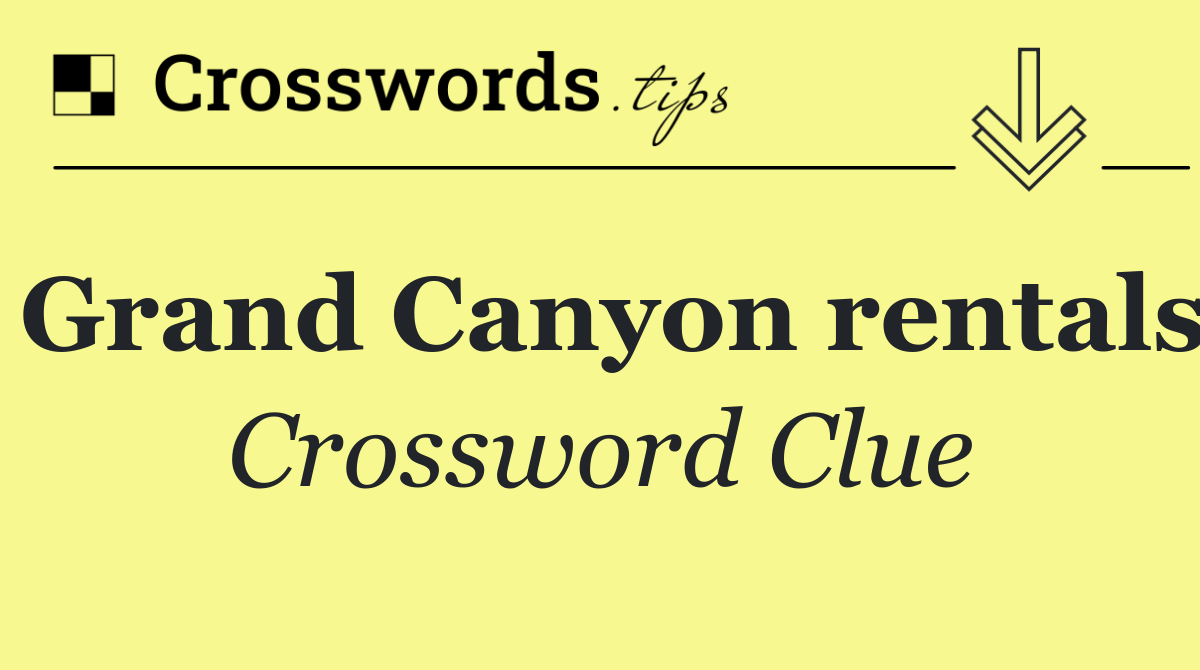 Grand Canyon rentals