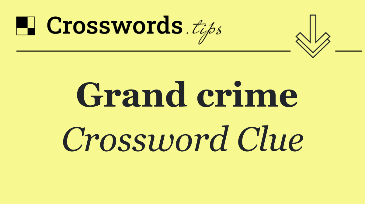 Grand crime