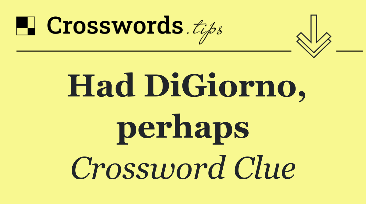 Had DiGiorno, perhaps