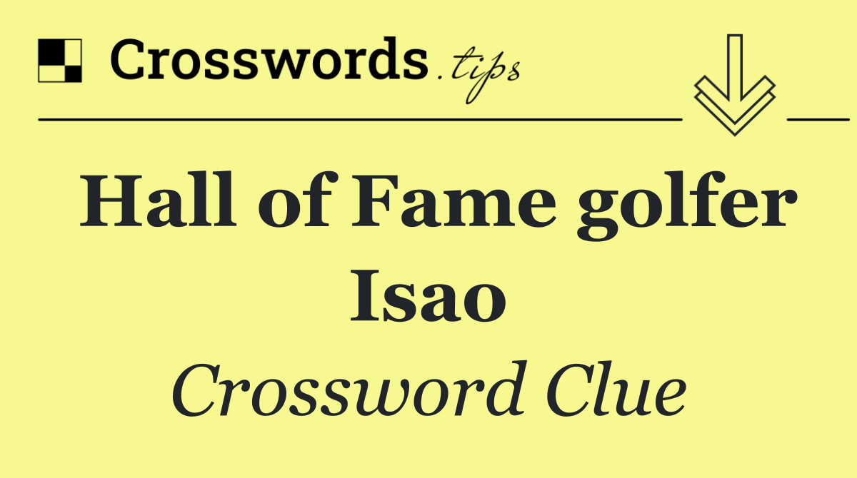 Hall of Fame golfer Isao