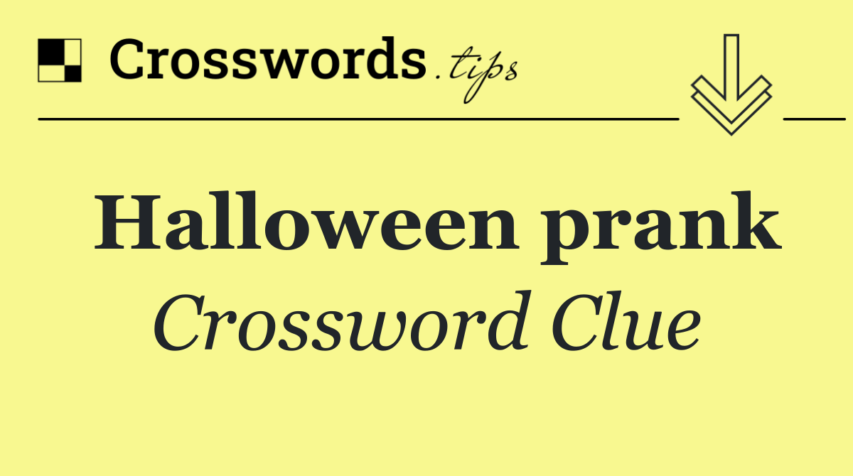 Halloween prank