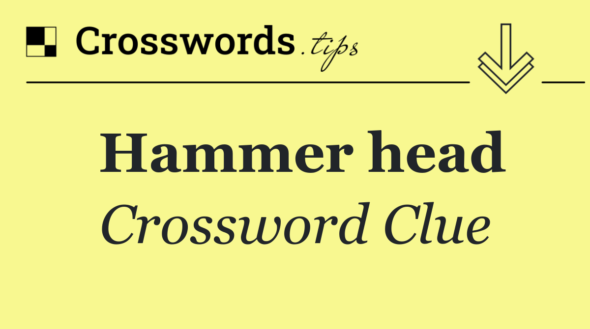 Hammer head