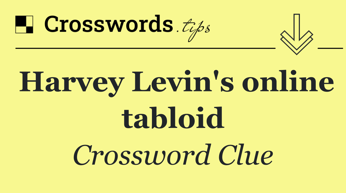 Harvey Levin's online tabloid