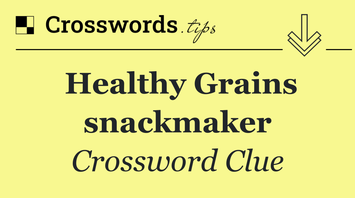 Healthy Grains snackmaker