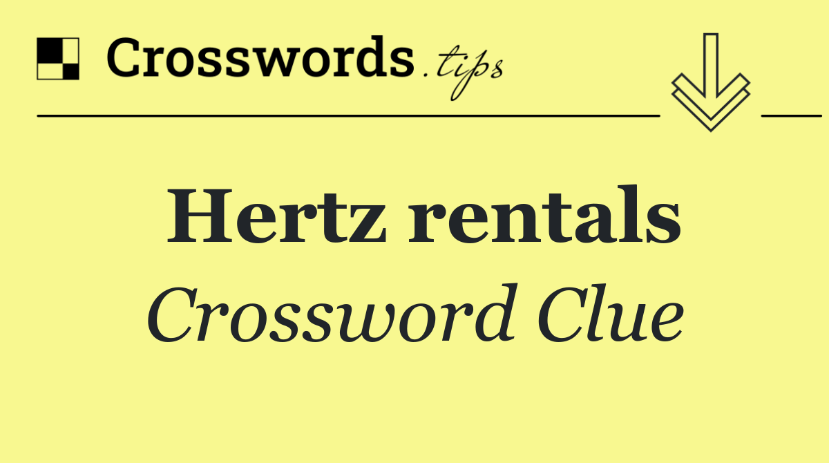 Hertz rentals