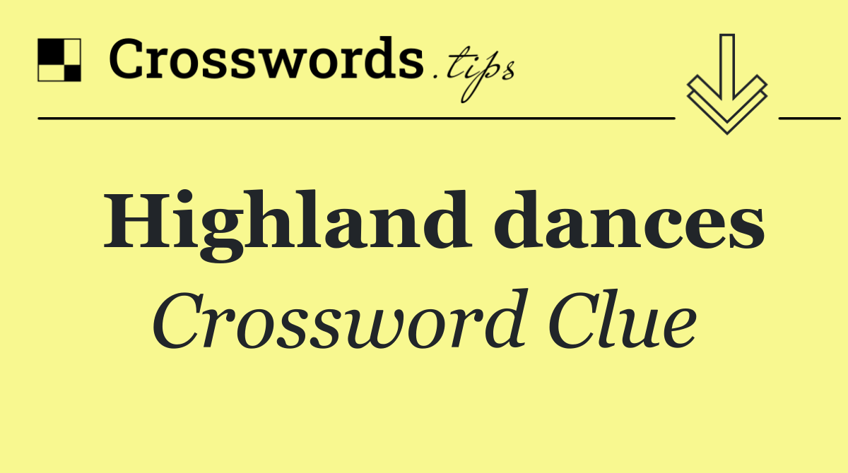 Highland dances