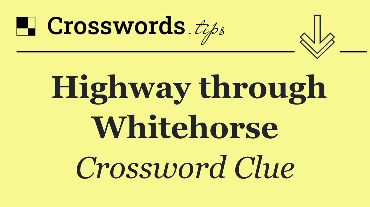 Highway through Whitehorse