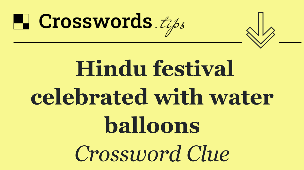 Hindu festival celebrated with water balloons