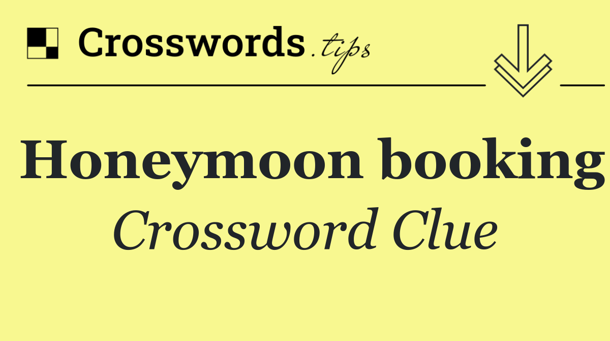 Honeymoon booking