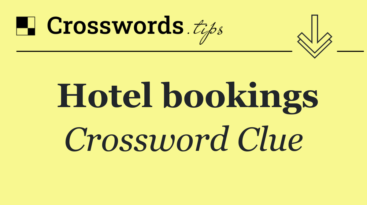 Hotel bookings