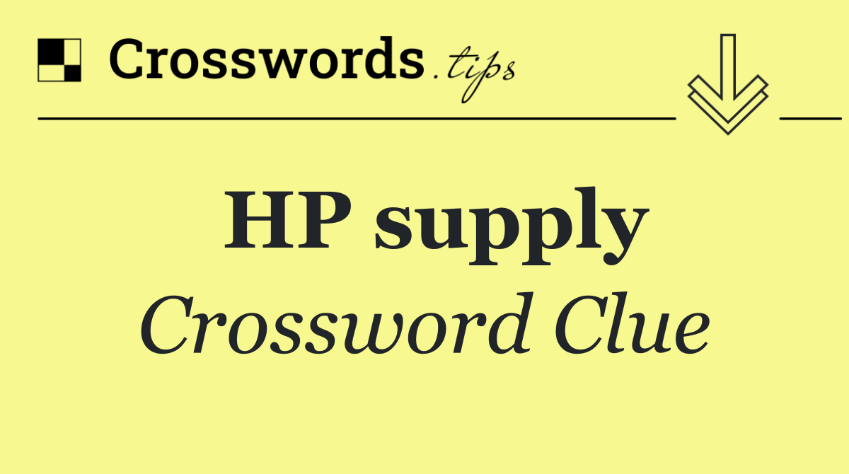 HP supply