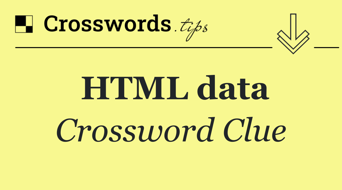 HTML data