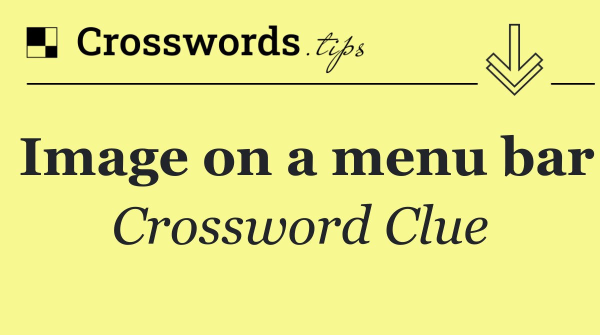 Image on a menu bar