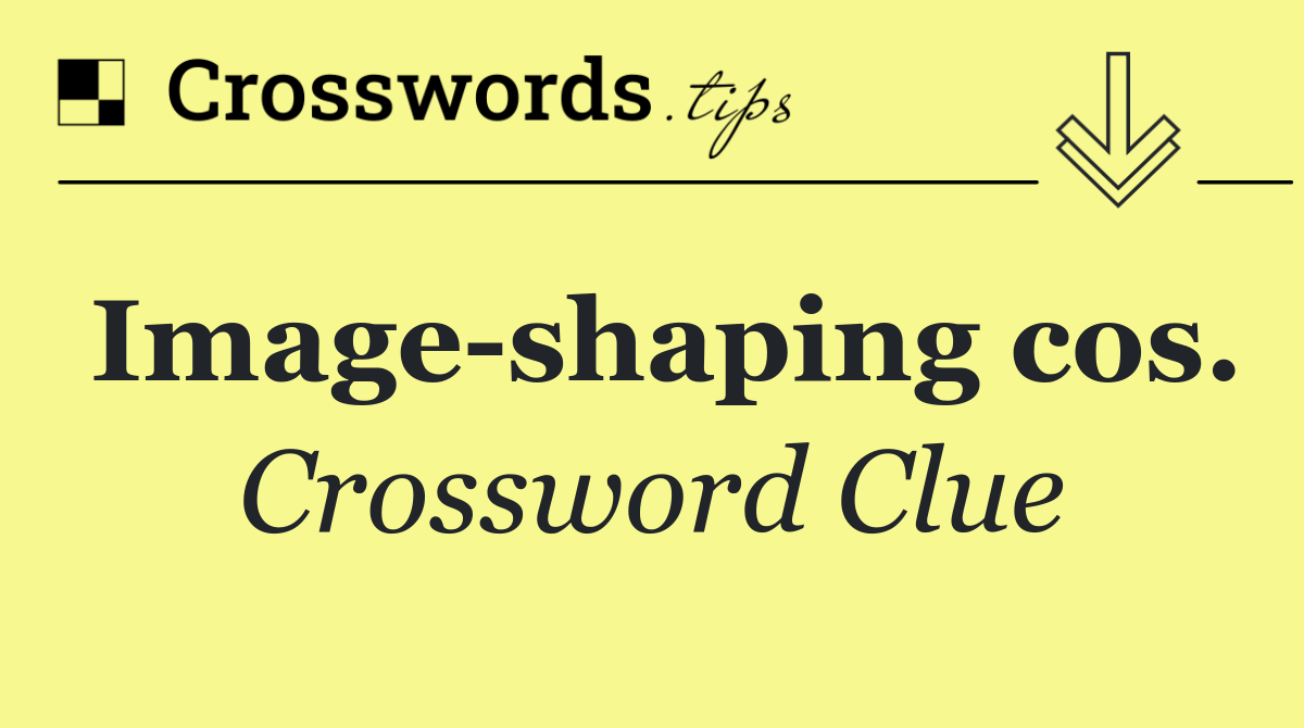 Image shaping cos.