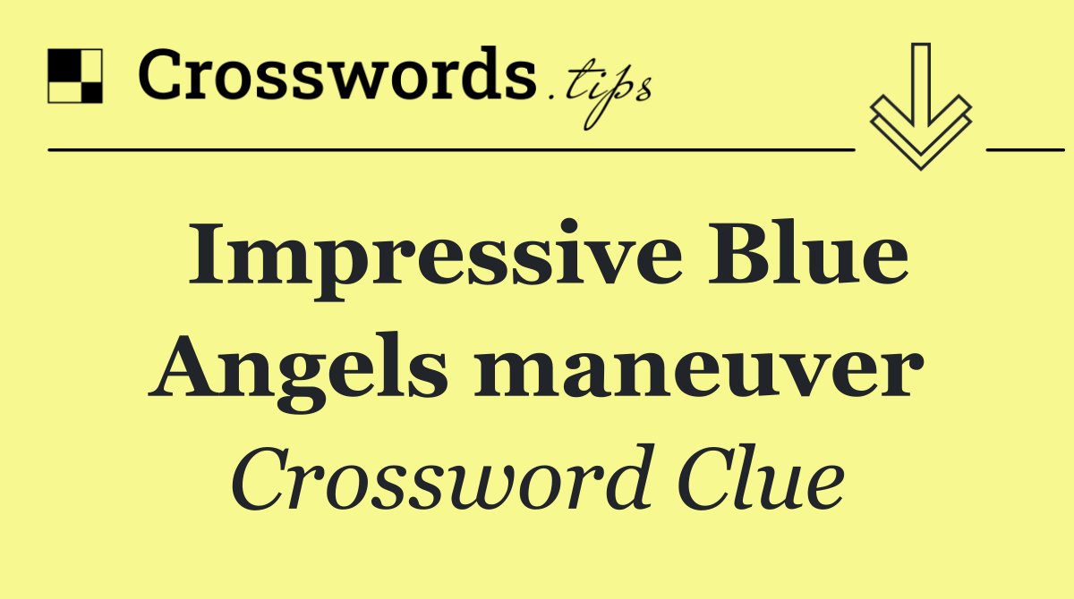 Impressive Blue Angels maneuver