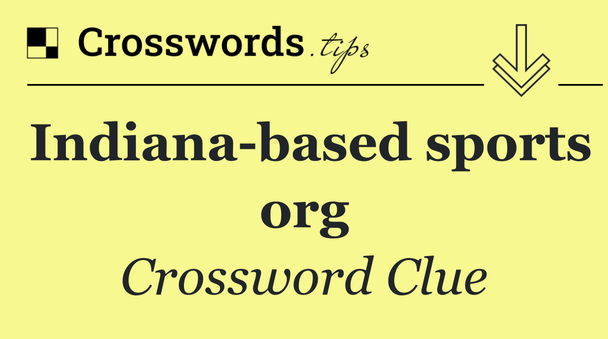 Indiana based sports org