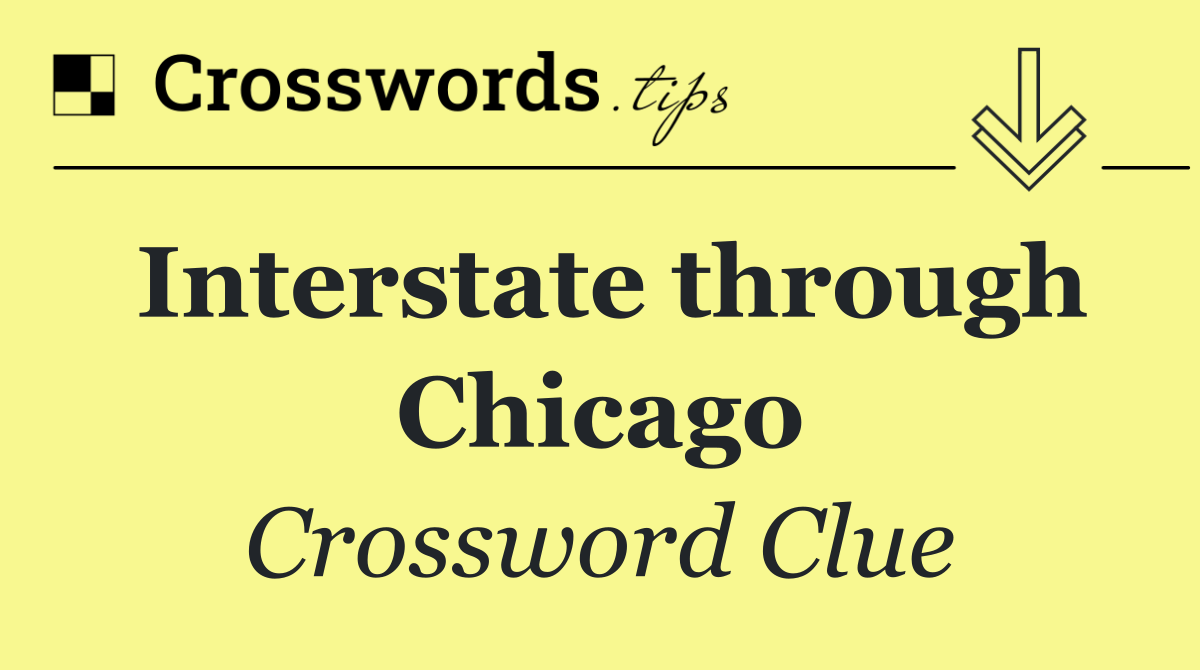 Interstate through Chicago