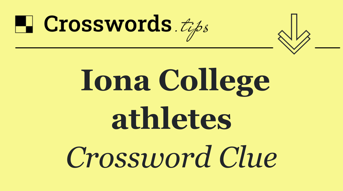 Iona College athletes