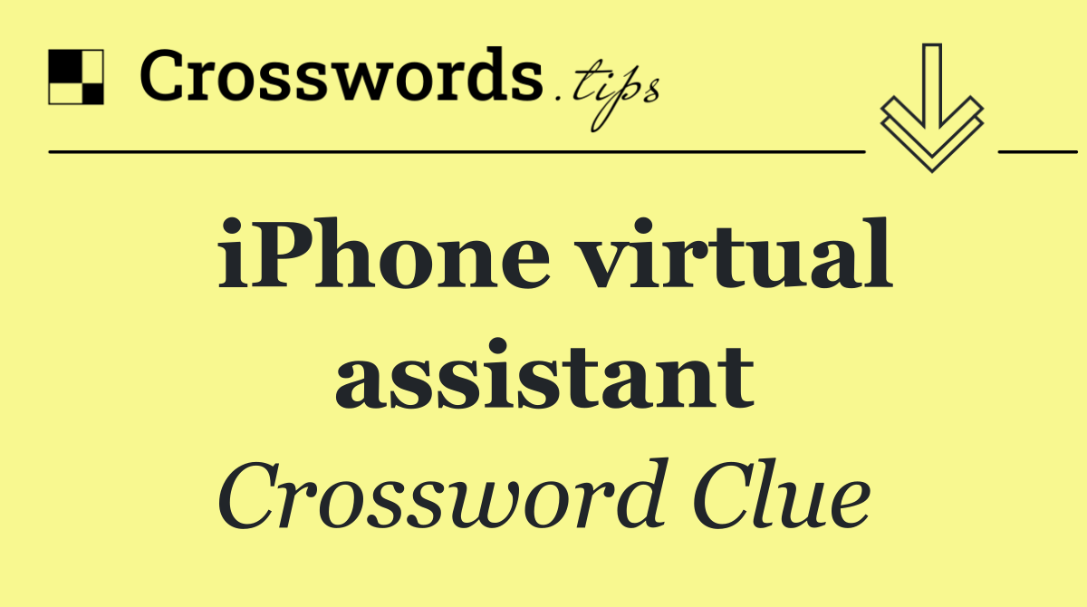 iPhone virtual assistant