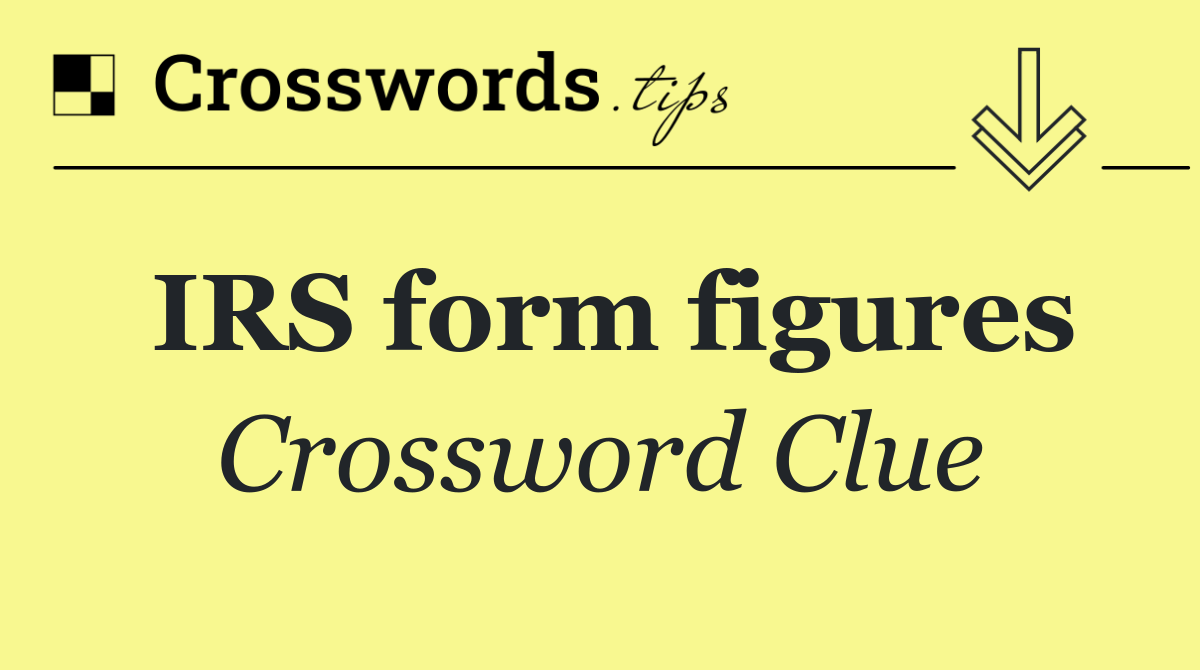 IRS form figures