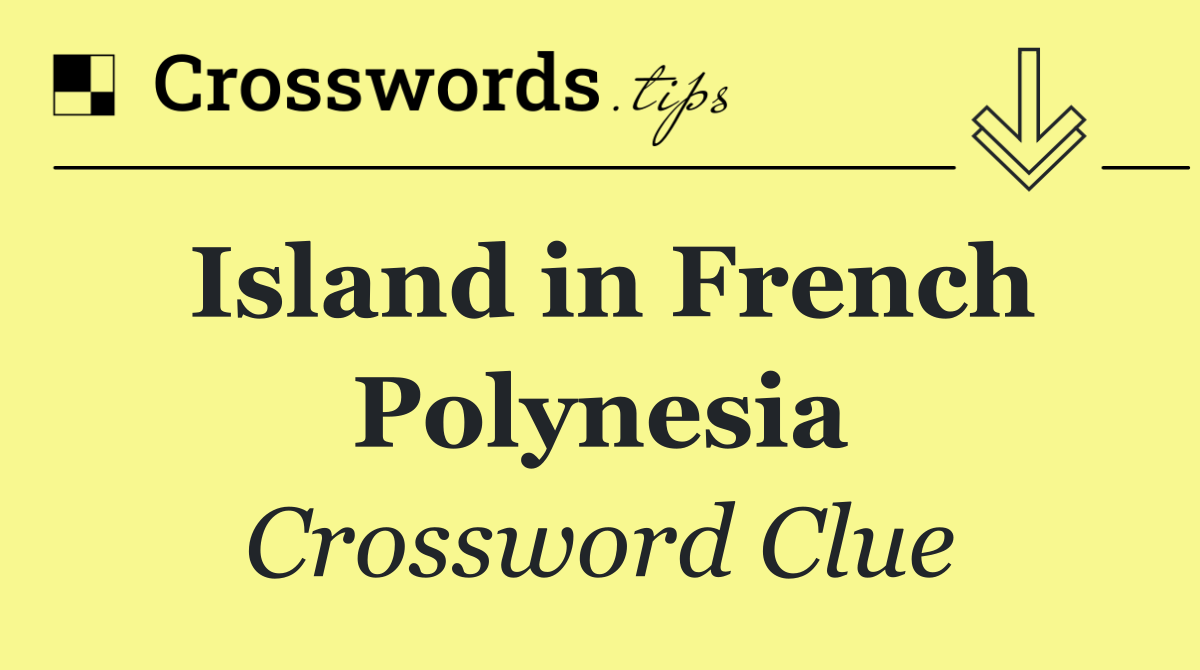 Island in French Polynesia