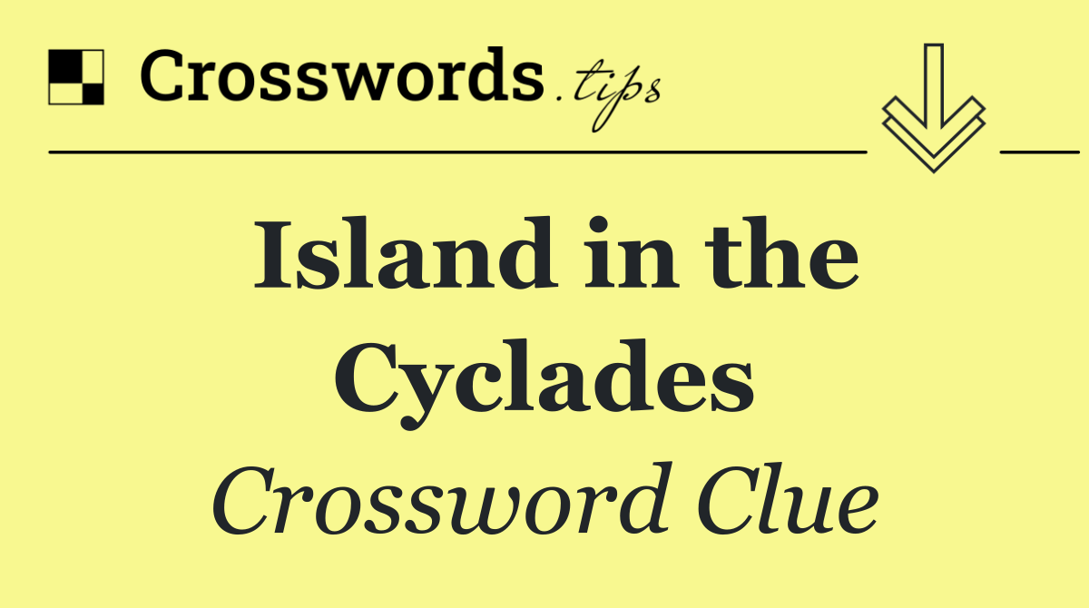 Island in the Cyclades