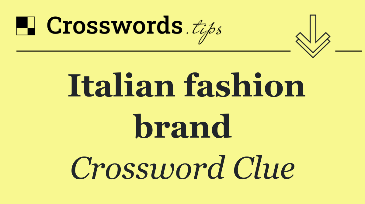 Italian fashion brand