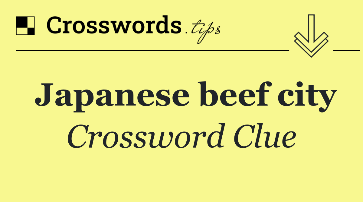 Japanese beef city