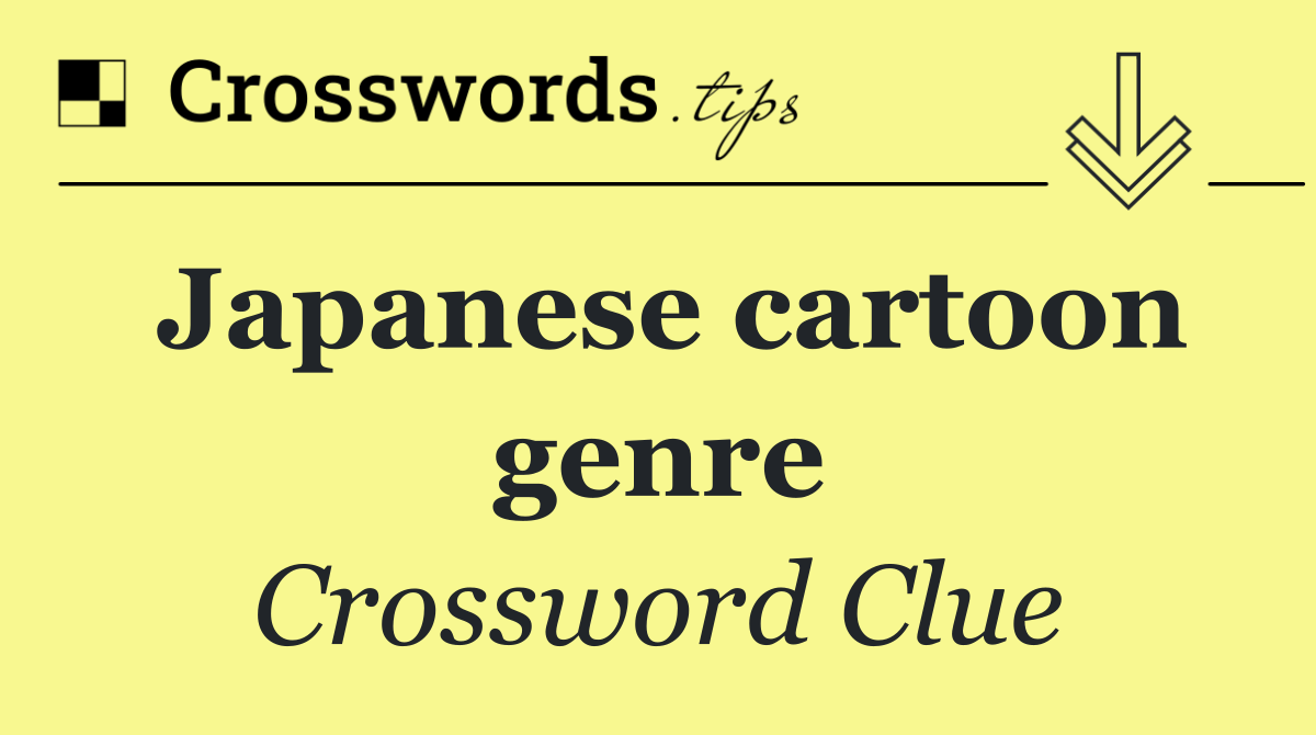 Japanese cartoon genre