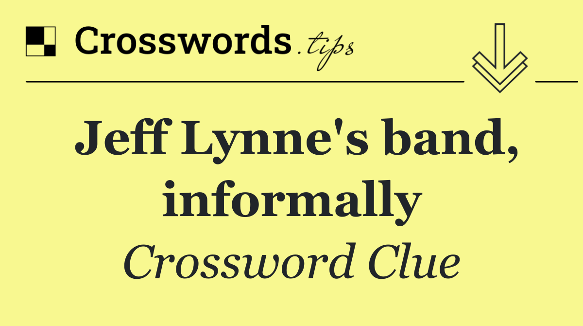 Jeff Lynne's band, informally