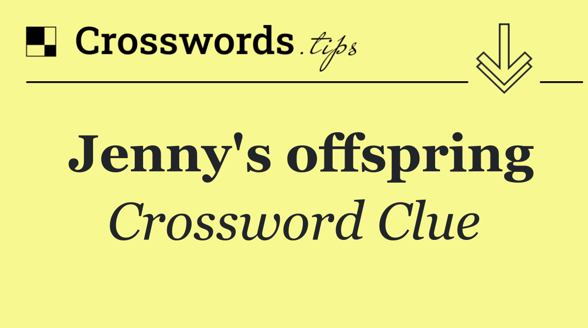 Jenny's offspring