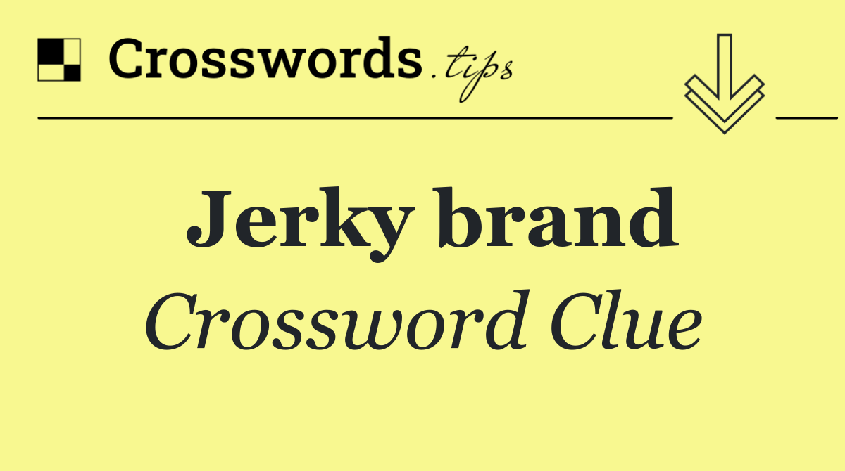 Jerky brand
