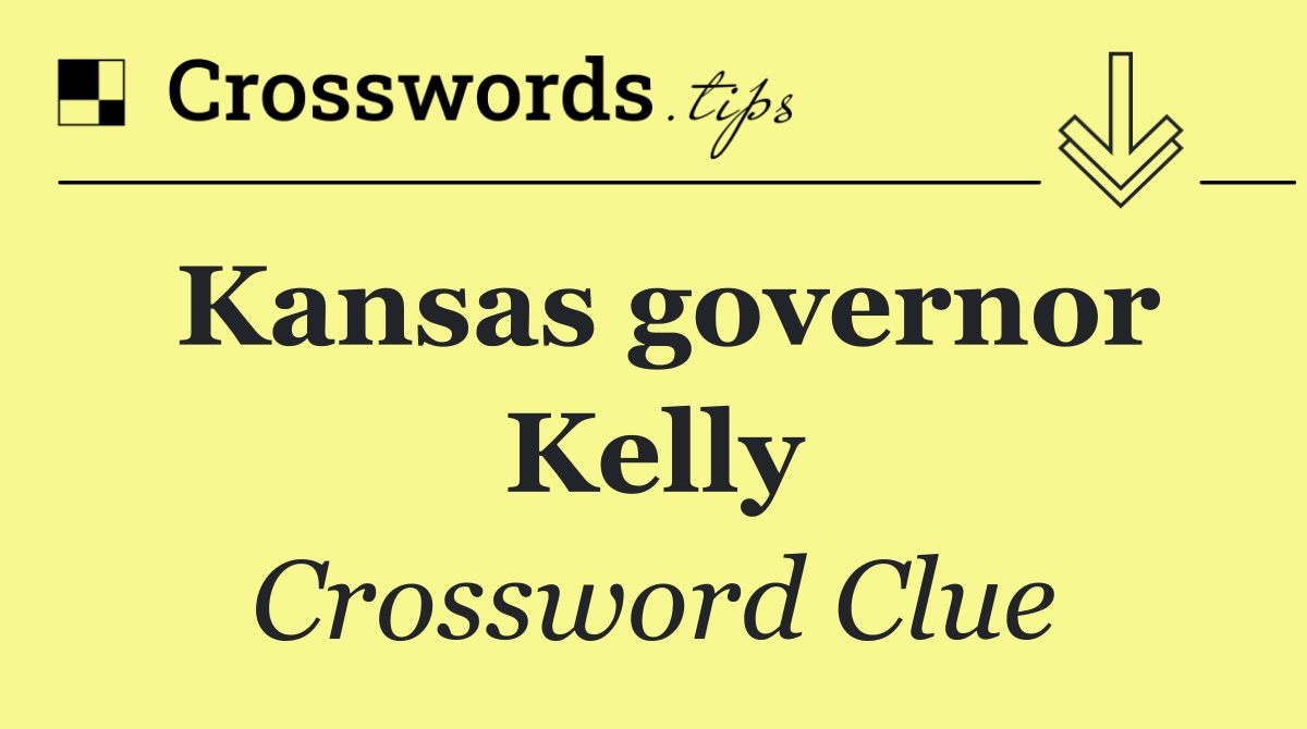 Kansas governor Kelly